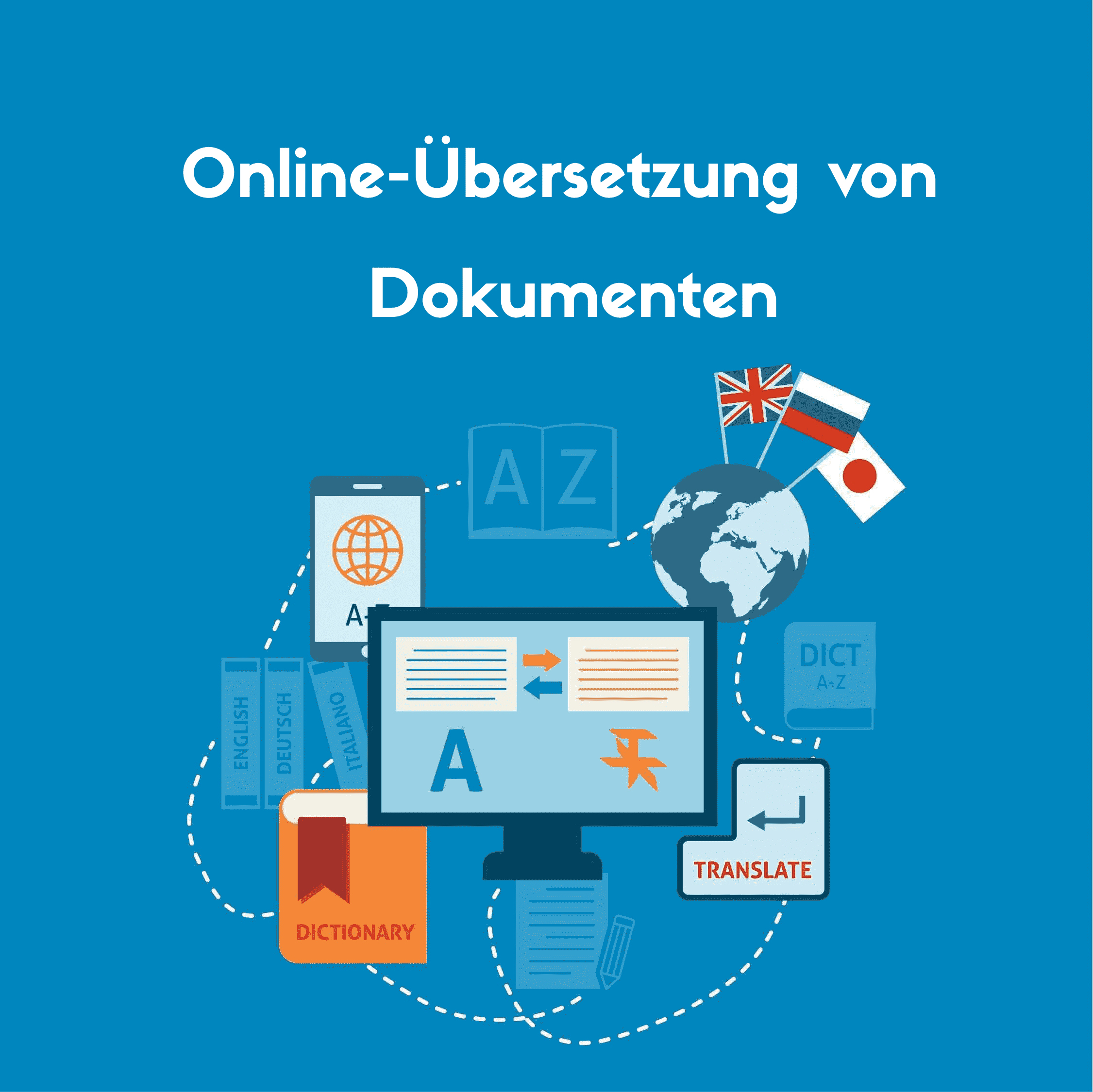 Dieses Bild gibt Ihnen eine Vorstellung davon, wie das Online-Tool zur Übersetzung Ihres Dokuments funktioniert.