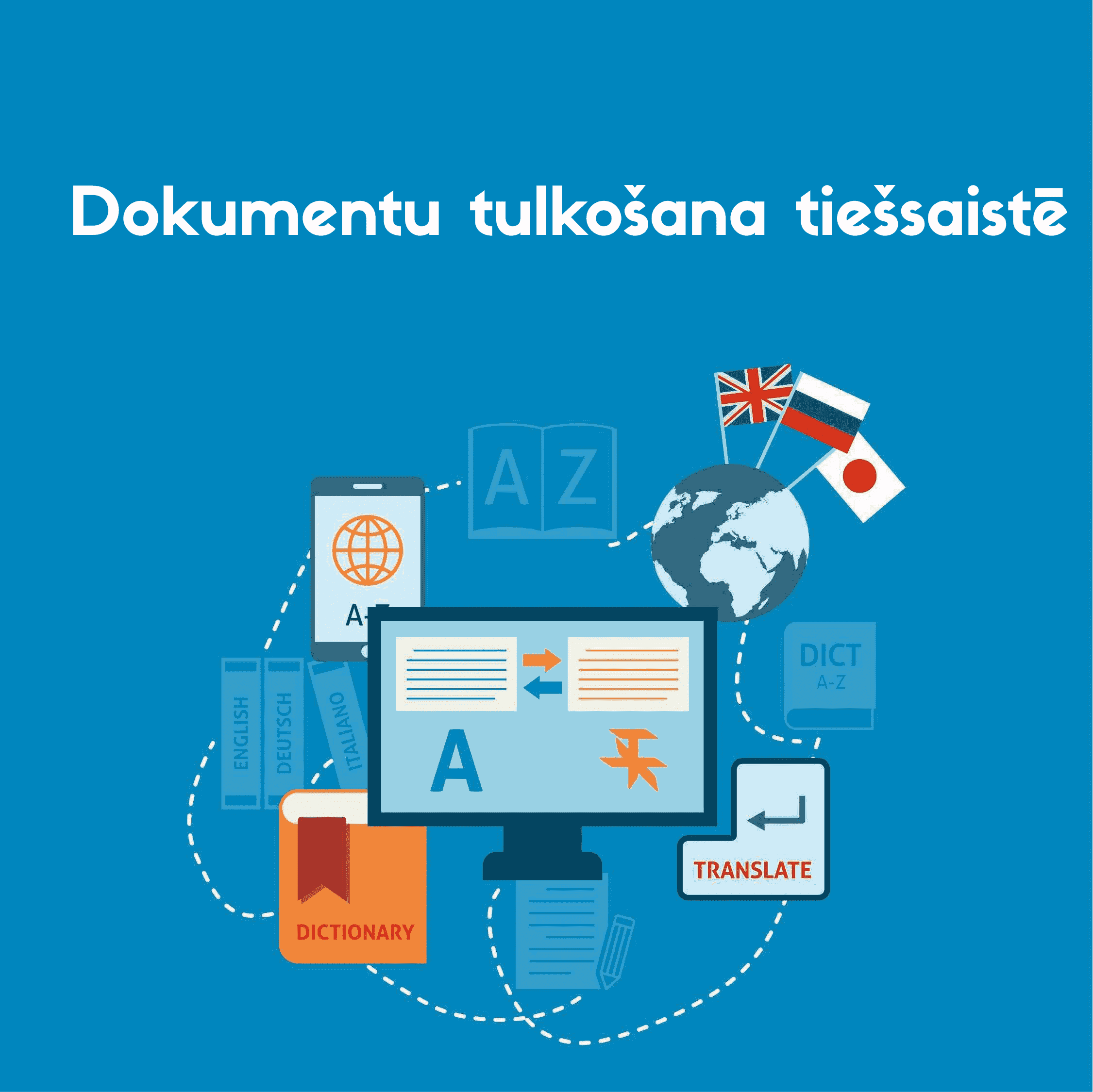 Šis attēls sniedz priekšstatu par to, kā tiešsaistes dokumentu tulkošanas rīks darbosies, lai iztulkotu jūsu dokumentu.