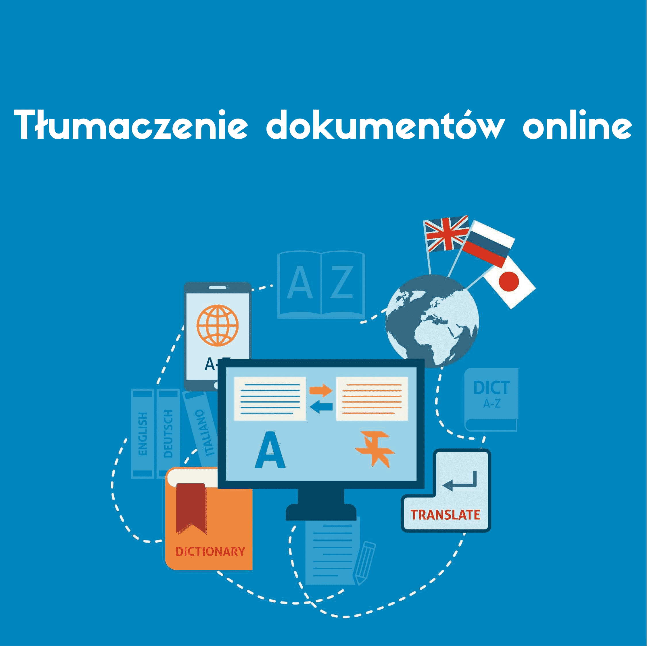 Ten obraz daje wyobrażenie o tym, jak narzędzie do tłumaczenia dokumentów online będzie działać w celu przetłumaczenia dokumentu.